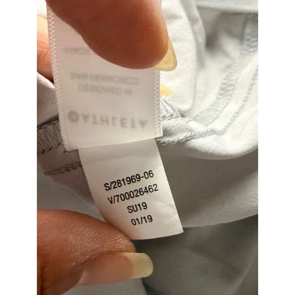 Athleta Tribeca Crop Pants Womens 4 Tern Gray Stretch Travel Work Ankle